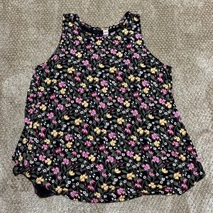Womens Old Navy Dressy Flowy Floral Print Tank Top Size XL